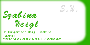 szabina weigl business card
